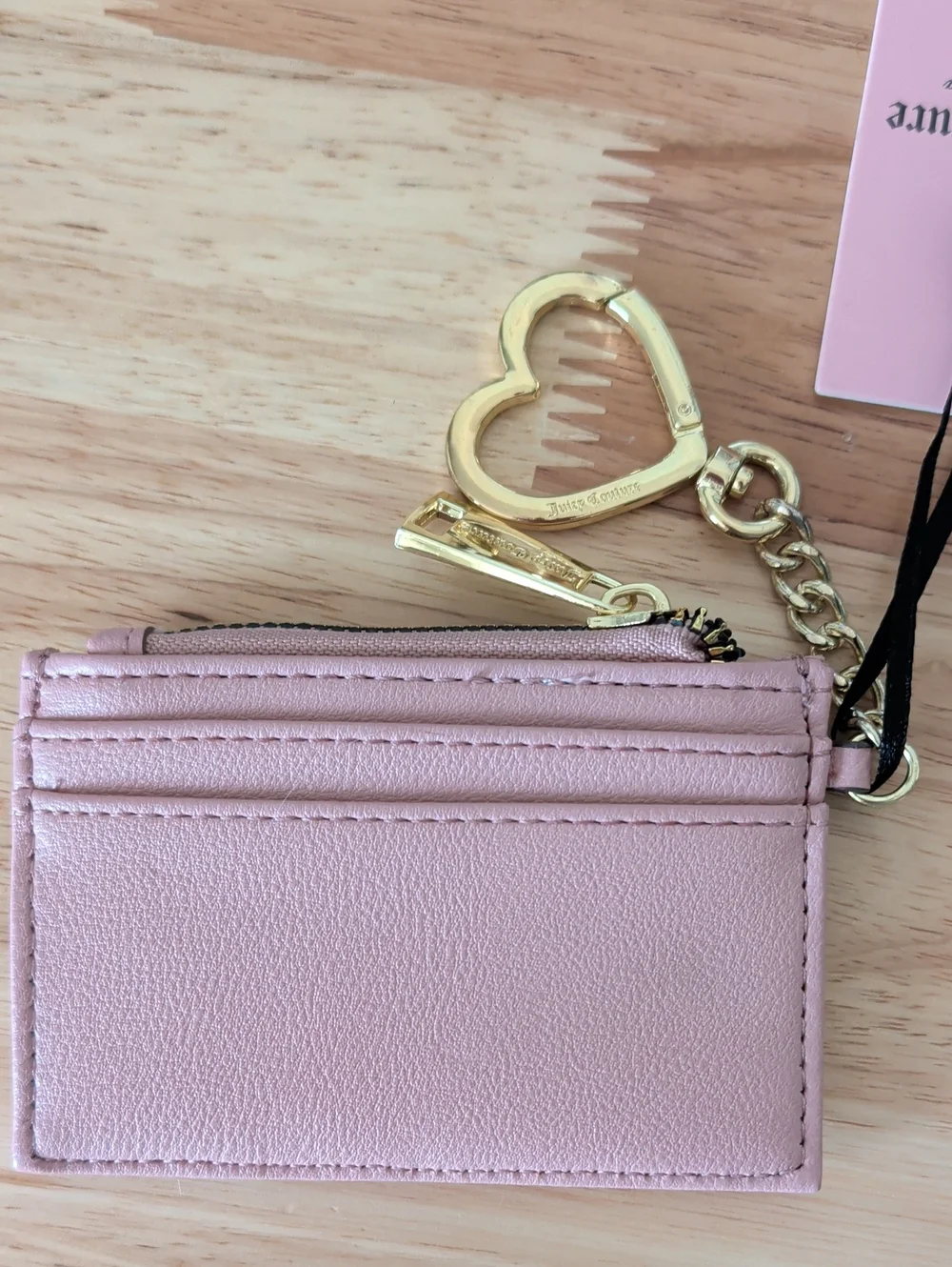 Lilac Rhinestone 'JUICY' Card Case Key Holder
